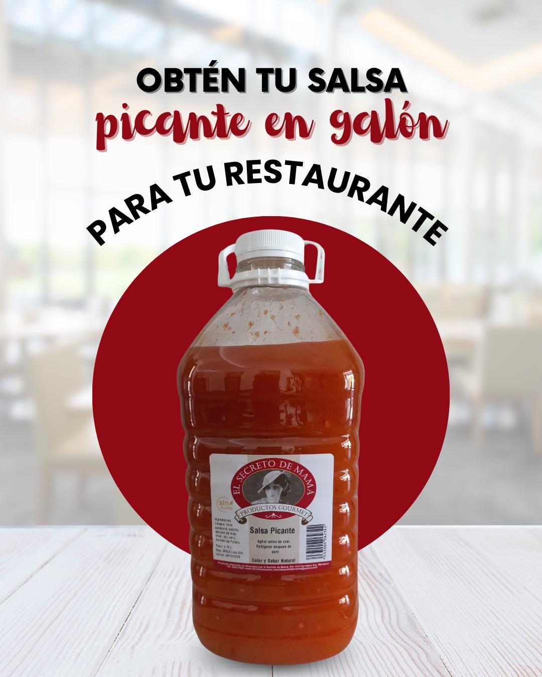 ¡Dale sabor a tu restaurante con nuestra salsa picante en galón!