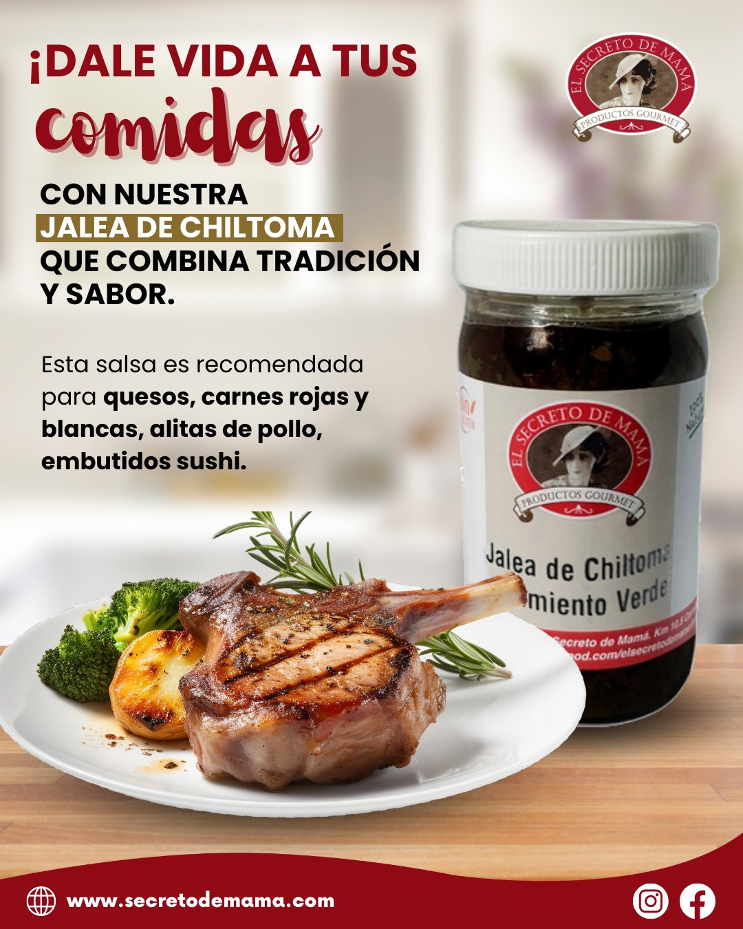Sabías que la jalea de chiltoma es el secreto perfecto para darle un sabor único