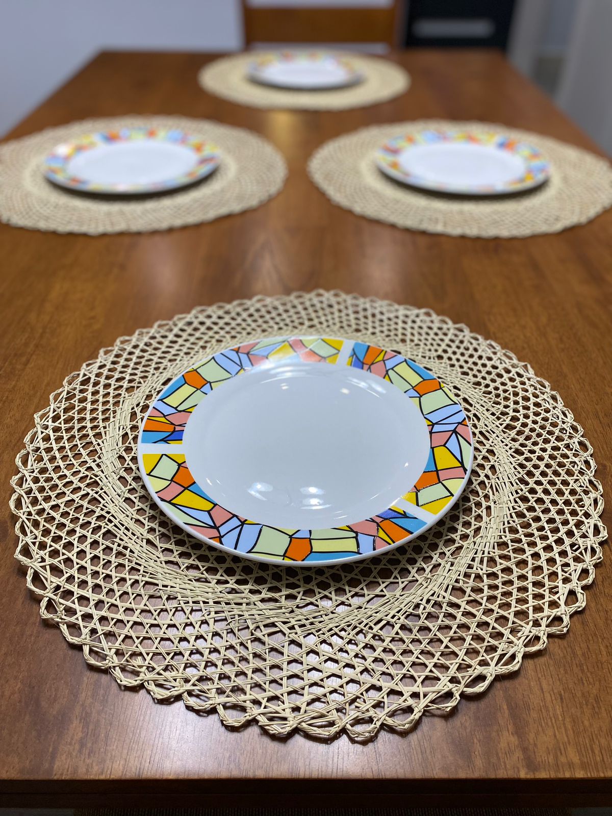 Set de 6 portaplato – estilo mandala