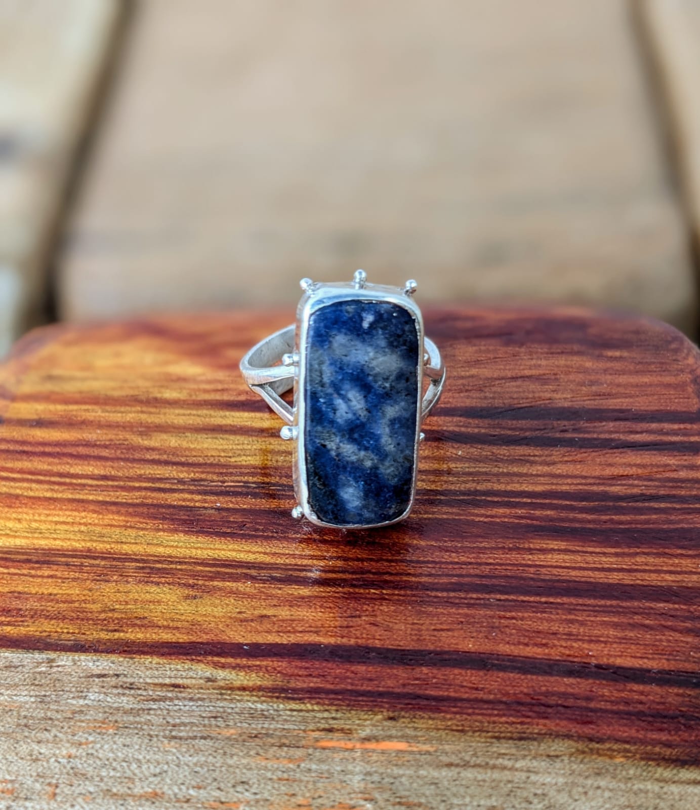 Hermoso Anillo Lapizlázuli