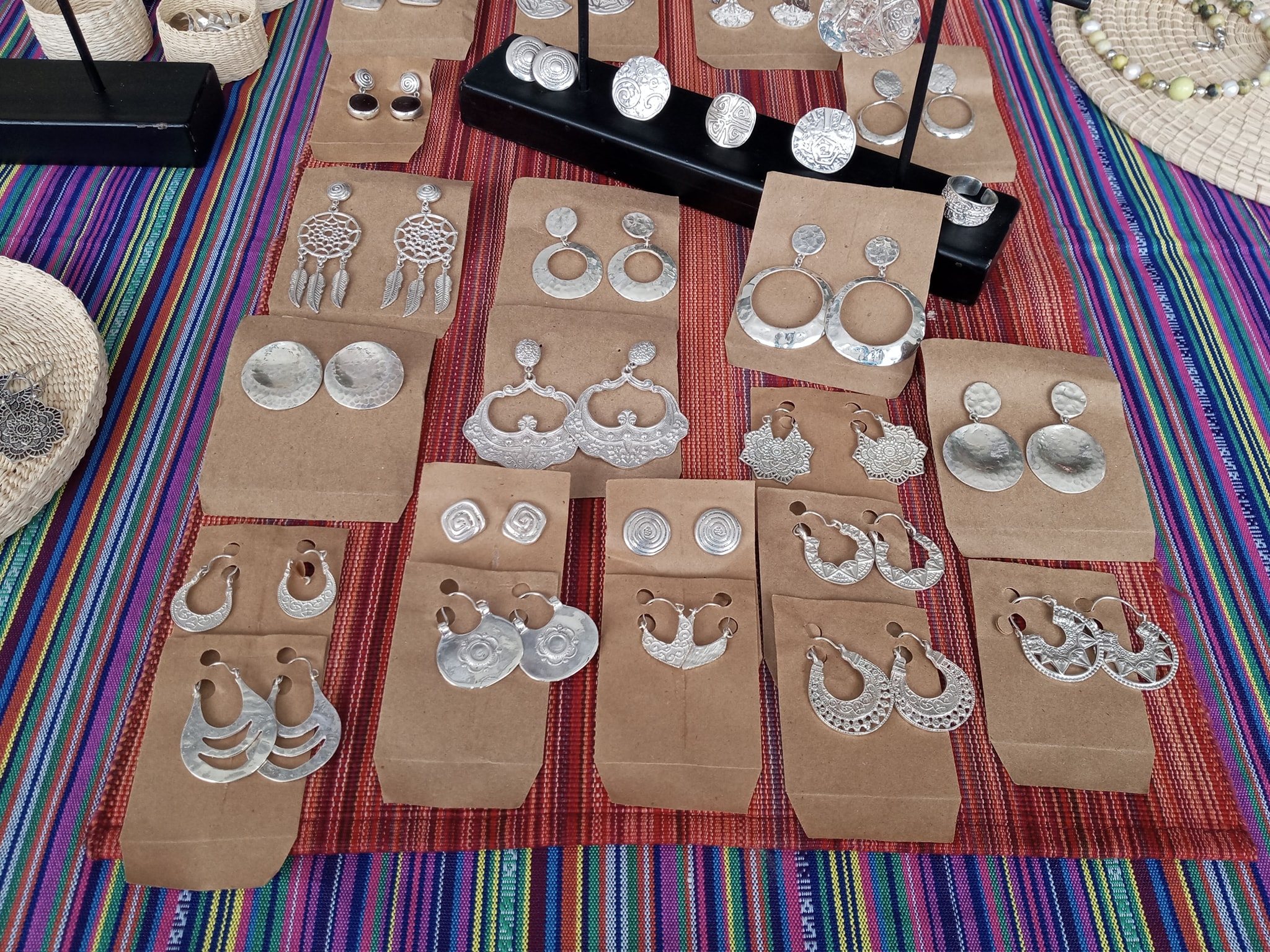 Hermosos Aretes de plata artesanales