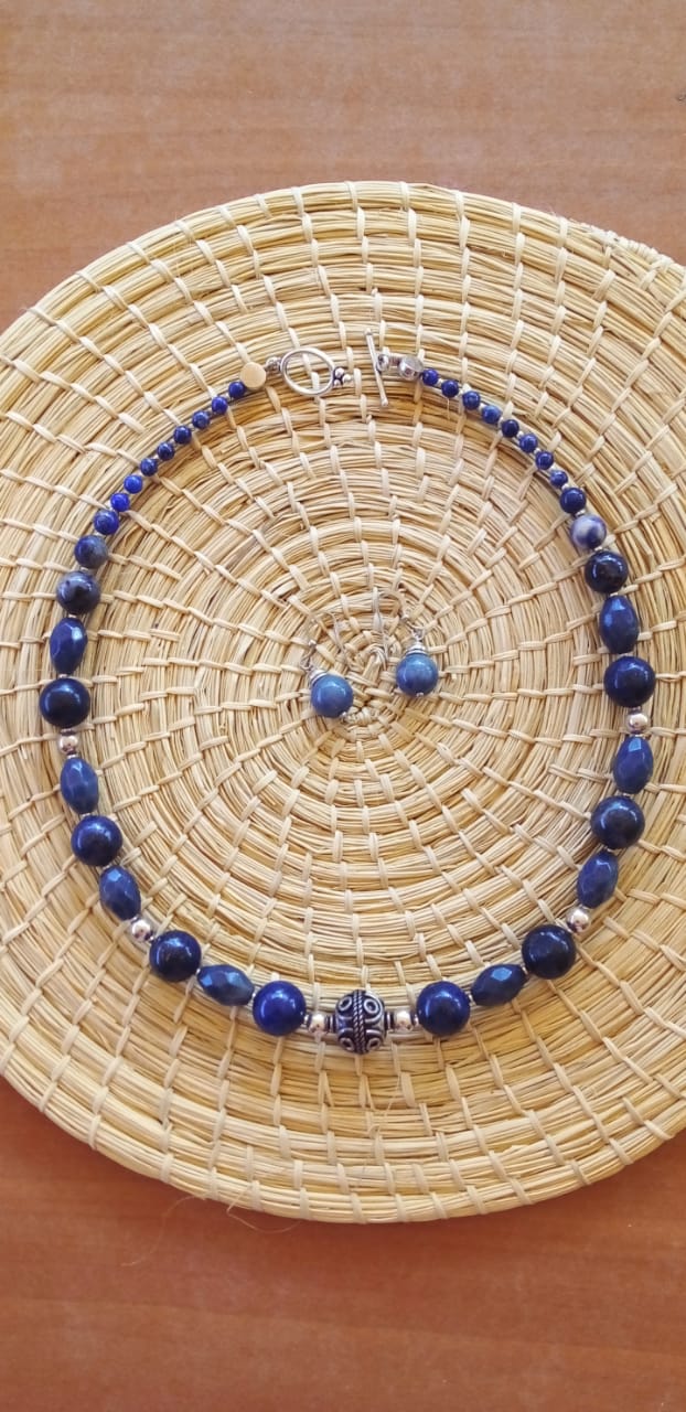 Set de Lapislázuli con Plata.