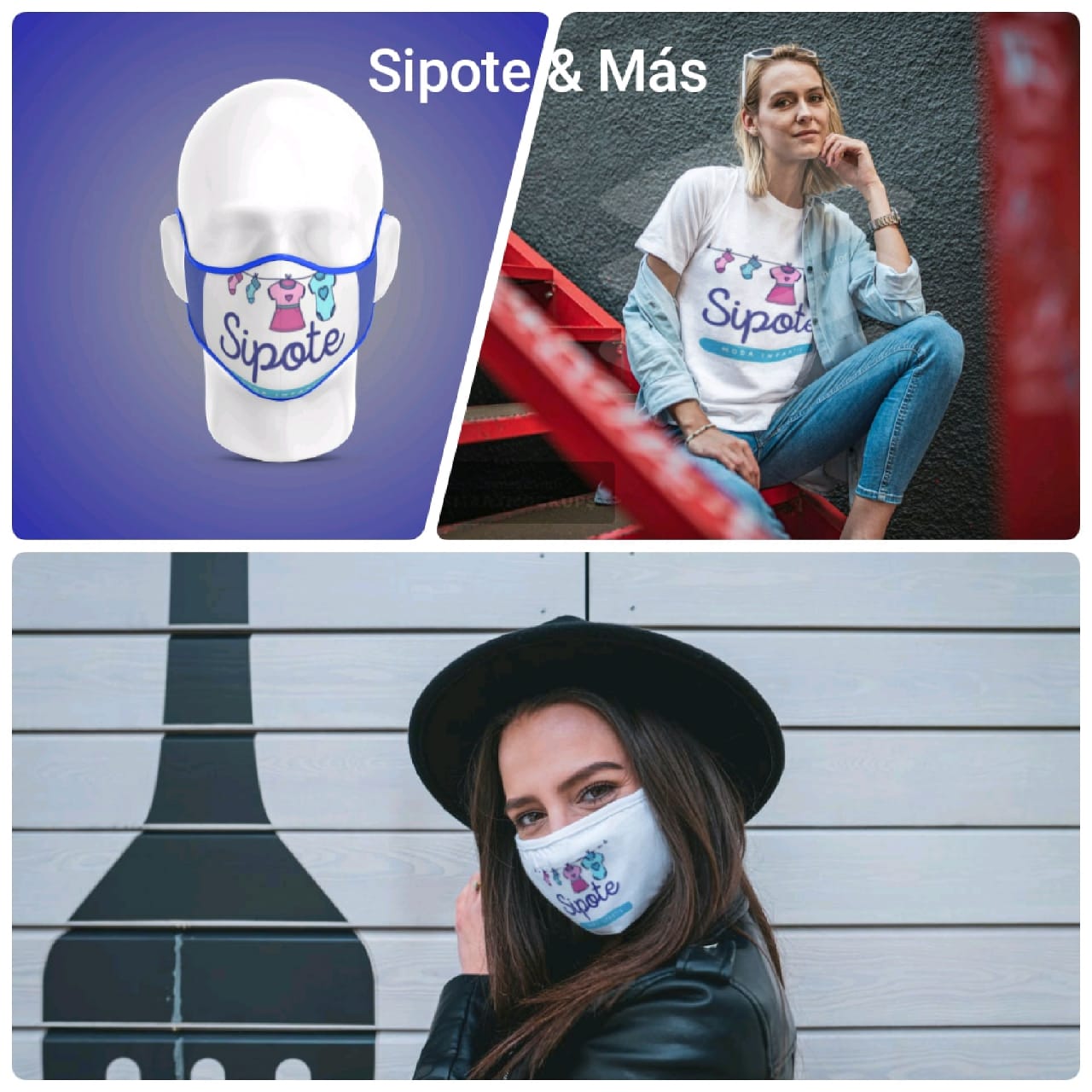 Sipote ofreciéndote su servicio de personalización de productos.