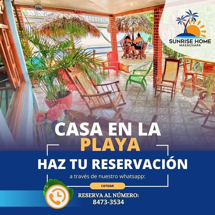 Hermosa casa en la playa para disfrutar tus vacaciones.